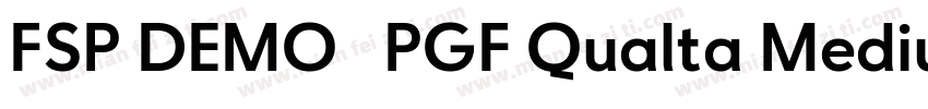 FSP DEMO   PGF Qualta Medium字体转换